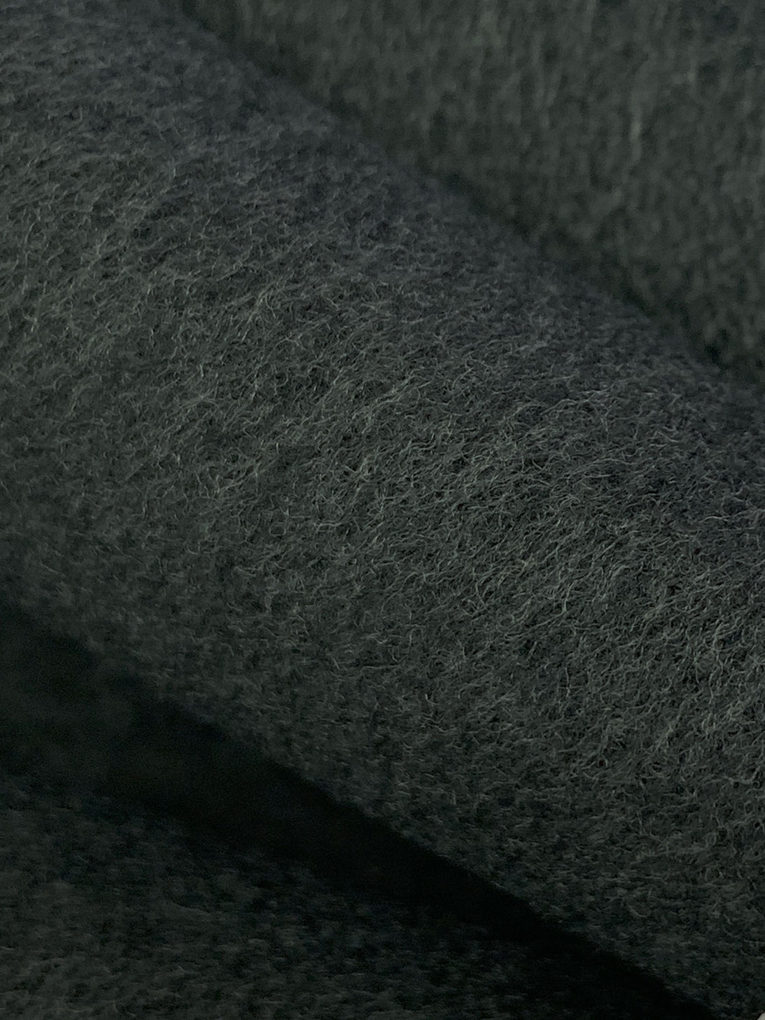 Dark Pewter Gray Polyester/Rayon Heathered Brushed Coating 56W