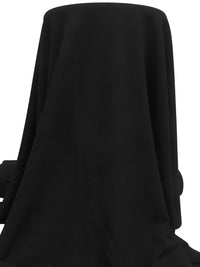 Spider Black 100% Wool Tricotine Suiting - NY Designer - 56W