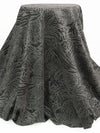 Sterling Gray/Dark Iron Gray Polyester/Lycra Animal Print Suede Scuba Knit - NY Designer - 59W