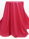 Neon French Raspberry Pink Polyester/Lycra Faux Leather-Look Knit - NY Designer - 58W