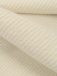 Beige Wool/Nylon Raised Twill Coating - NY Designer - 60W