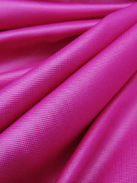 Fuchsia Pink Polyester/Lycra Faux Leather-Look Knit - NY Designer - 58W