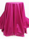 Fuchsia Pink Polyester/Lycra Faux Leather-Look Knit - NY Designer - 58W