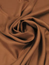 Copper Penny Brown 100% Silk Twill - NY Designer - 54W