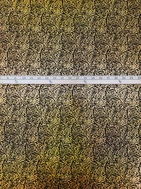 Gold/Black/Multi Polyester/Lycra Animal Holographic Foil Print Swim/Activewear Knit 58W