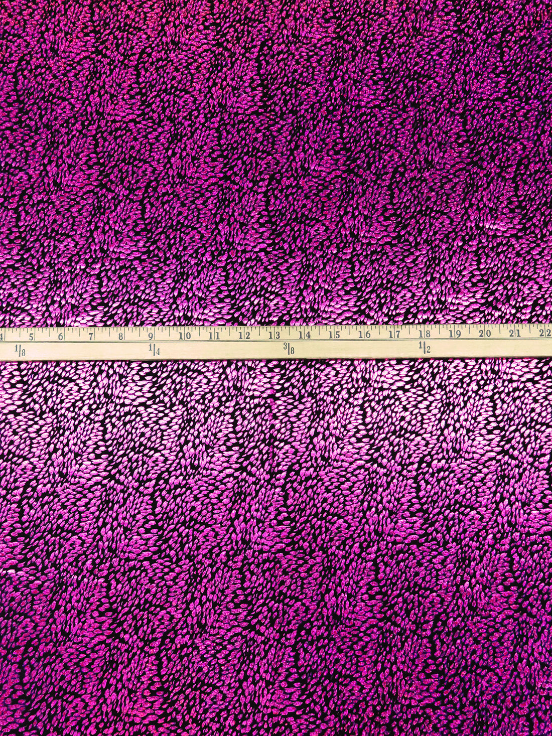 Fuchsia/Black/Multi Polyester/Lycra Animal Holographic Foil Print Swim/Activewear Knit 58W