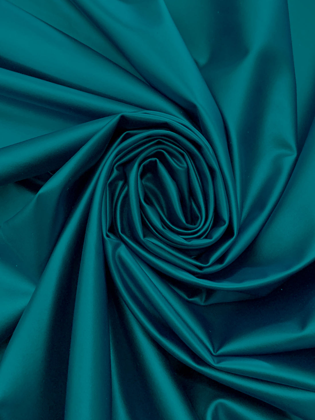 Teal Blue Polyester/Lycra Faux Leather-Look Knit 57W