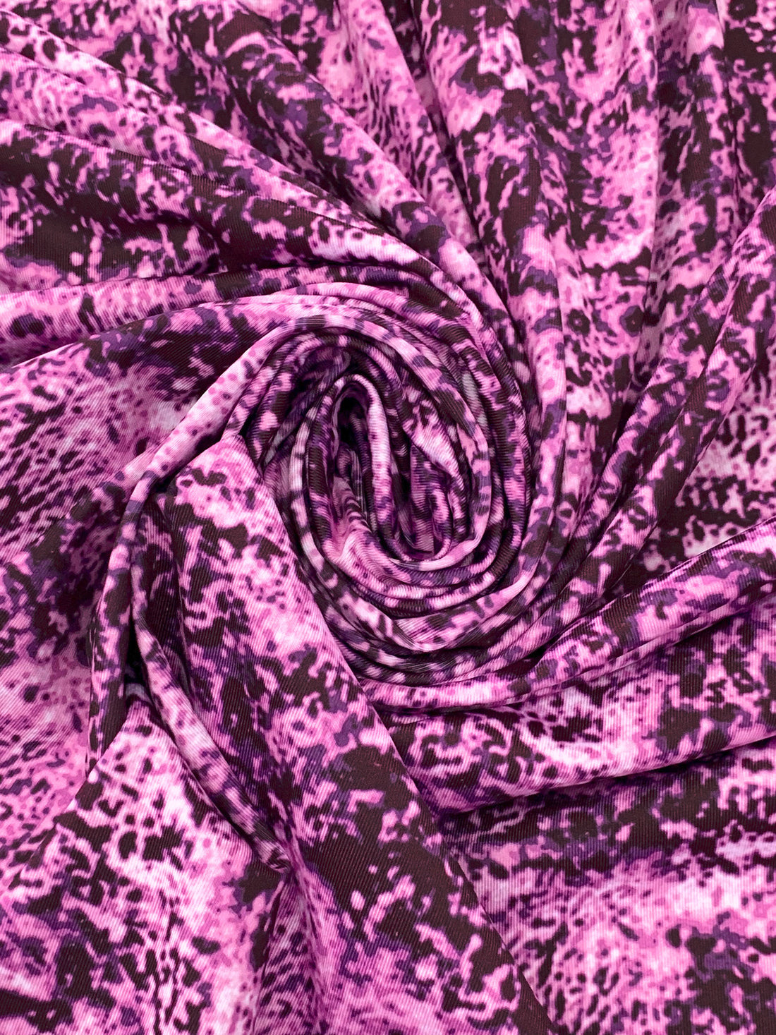 Pearly Purple/Black/Dark Purple Nylon/Lycra Abstract Print Activewear Knit 59W