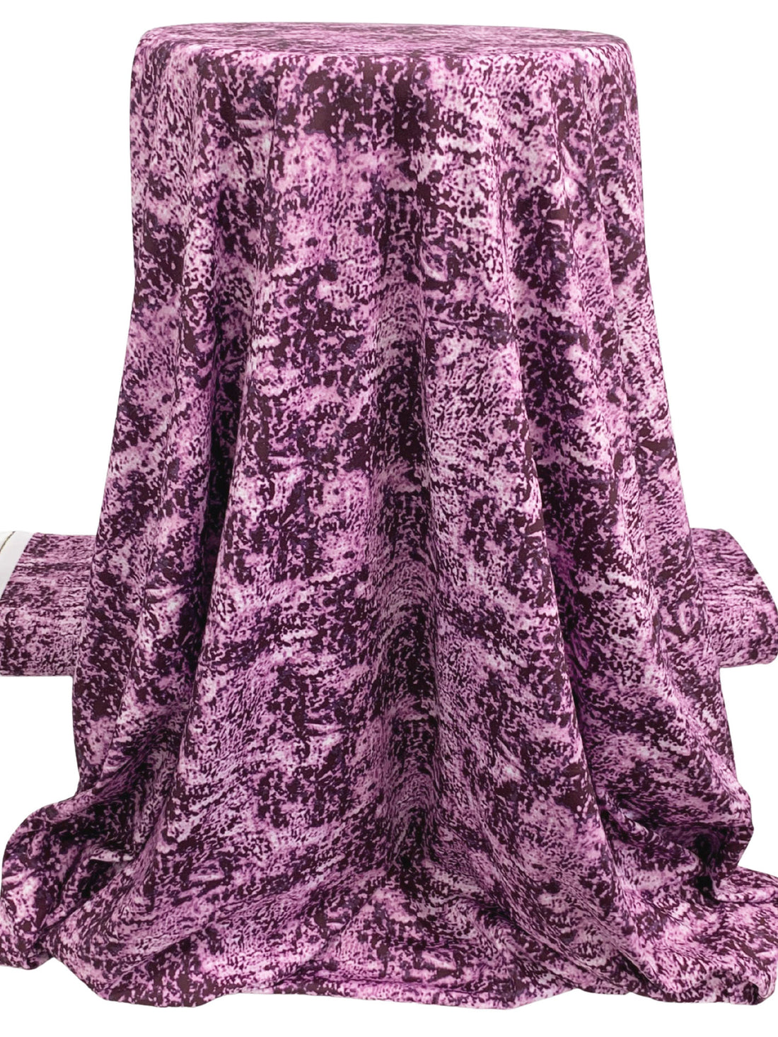 Pearly Purple/Black/Dark Purple Nylon/Lycra Abstract Print Activewear Knit 59W