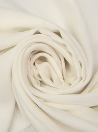 Antique White 100% Silk Double Georgette - NY Designer - 43W