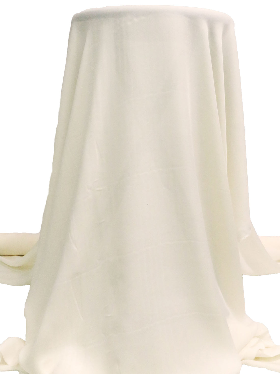 Antique White 100% Silk Double Georgette - NY Designer - 43W