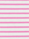 White/Bubblegum Pink Cotton/Polyester Horizontal Stripe Weave Jersey Knit 56W