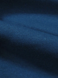 Lapis Blue Cotton/Polyester Tubular Fine Rib Knit 33W