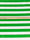 Napier Green/White Cotton/Lycra Horizontal Stripe Jersey Knit 70W