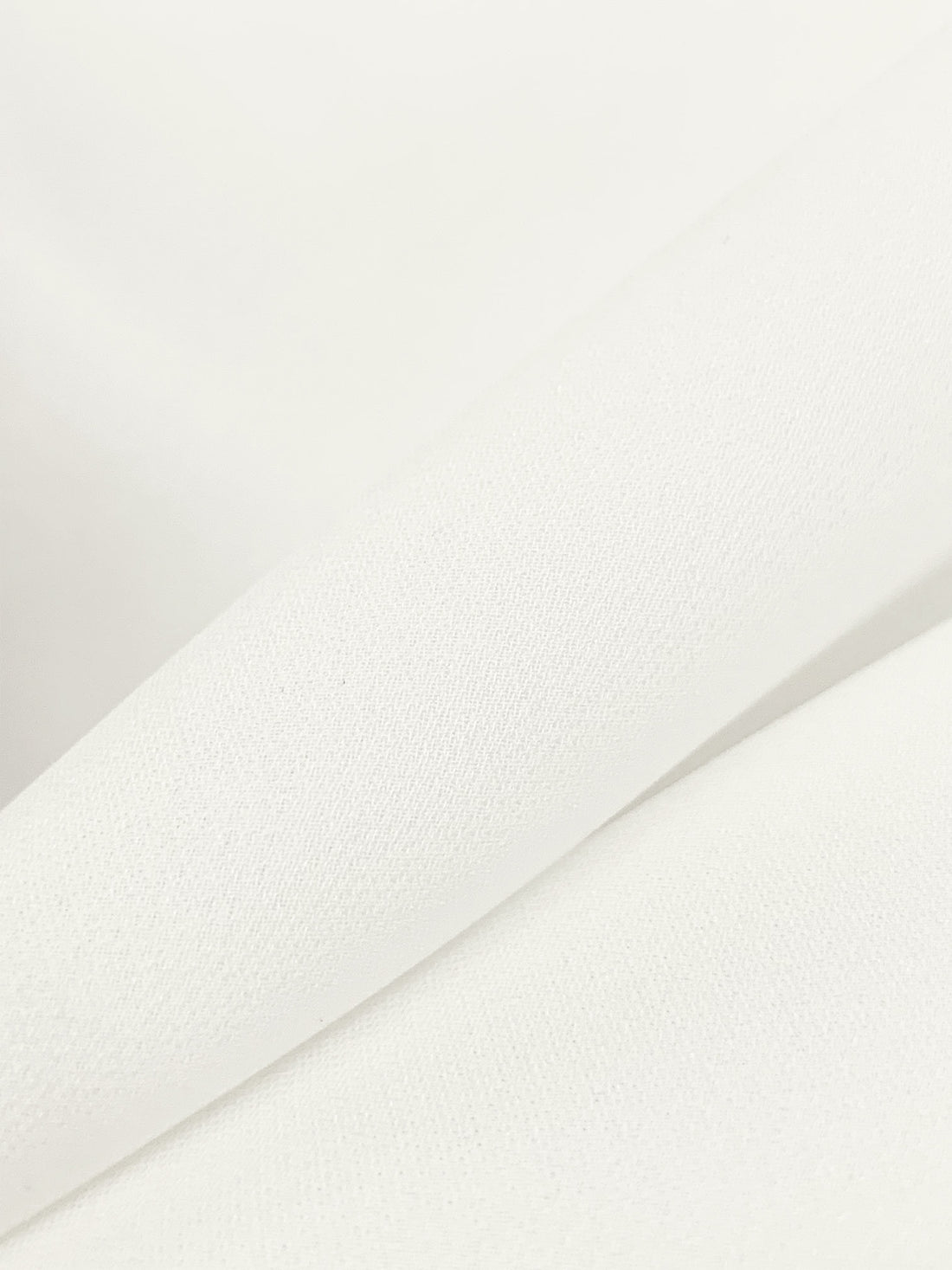 Penguin White 100% Silk Double Georgette - NY Designer - 54W