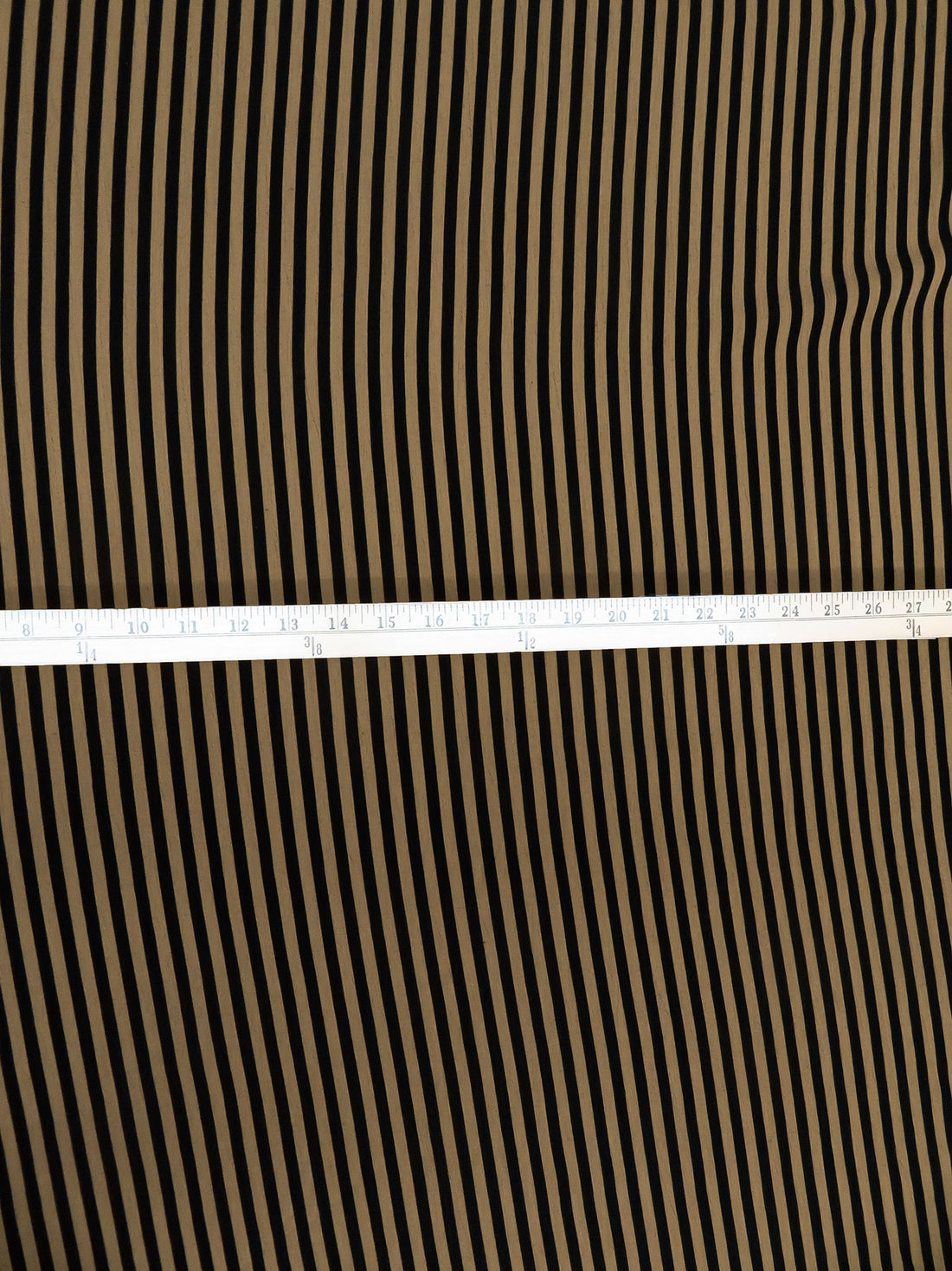 Sand Brown/Black Rayon/Acetate Vertical Stripe Weave Blouse Weight Woven 60W