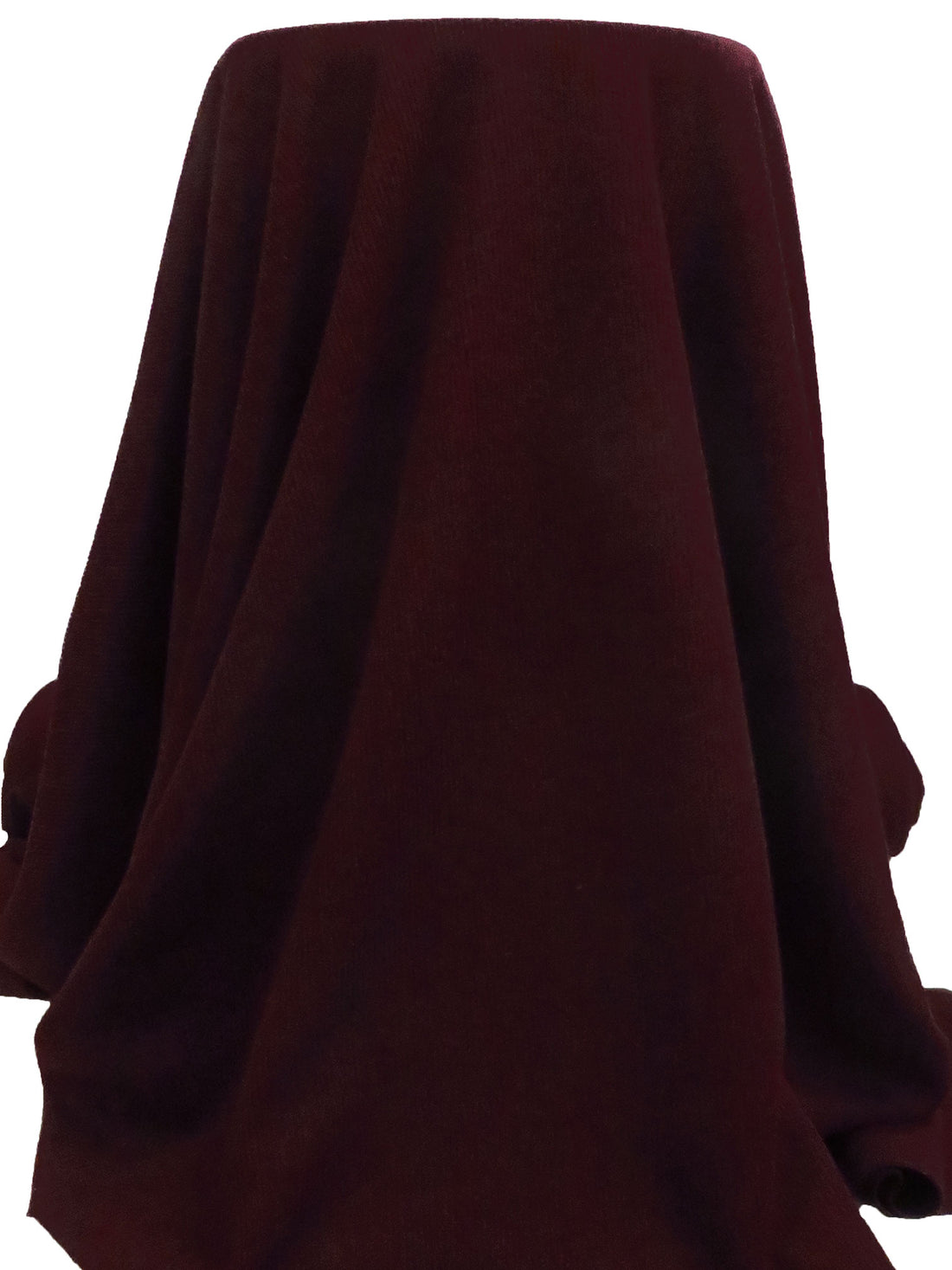 Dark Maroon/Black 100% Polyester Heathered Rib Sweater Knit 57W