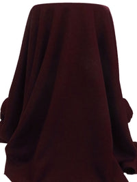 Dark Maroon/Black 100% Polyester Heathered Rib Sweater Knit 57W