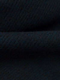 Dark Blue/Black 100% Polyester Heathered Rib Sweater Knit 57W