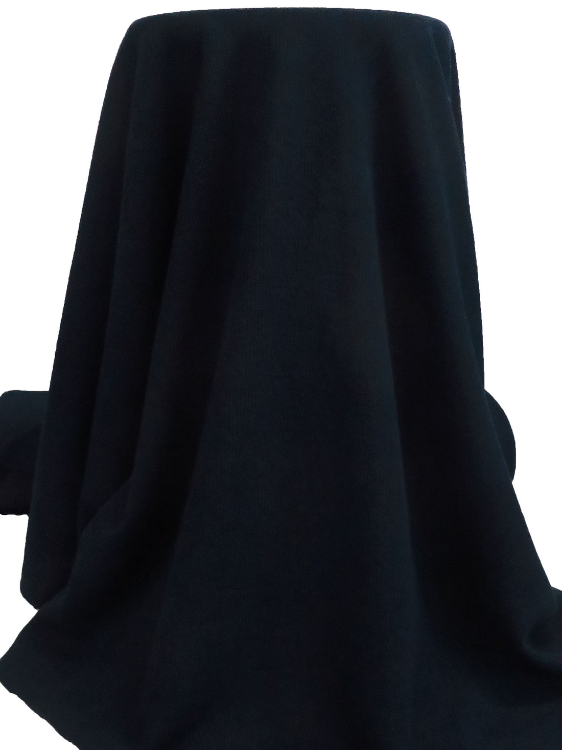 Dark Blue/Black 100% Polyester Heathered Rib Sweater Knit 57W