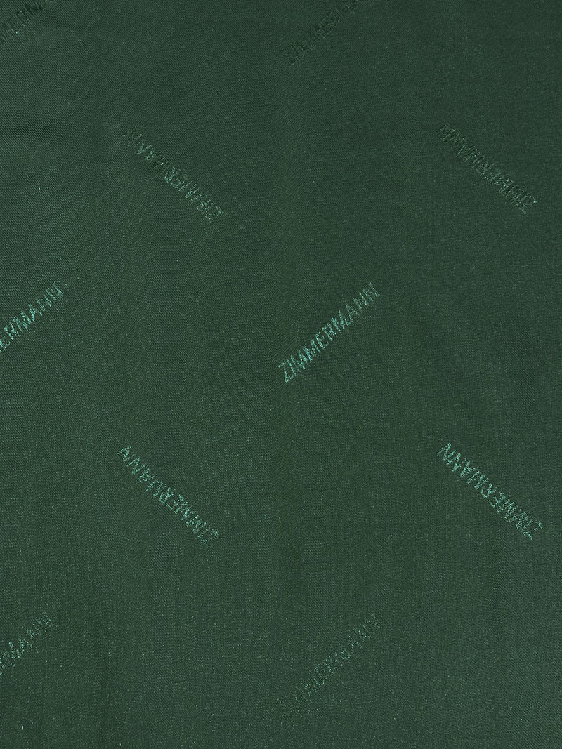 Evergreen 100% Silk Novelty Text Jacquard Twill - NY Designer - 54W