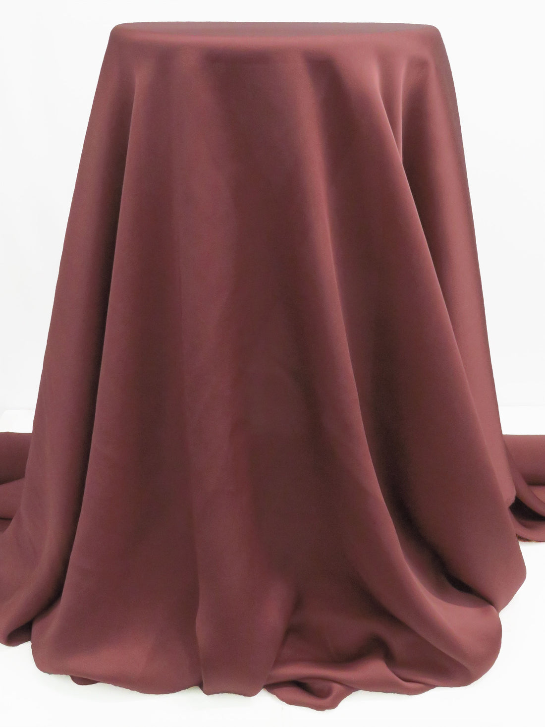 Cordovan Pink 100% Silk Satin-Faced Crepe Chiffon - NY Designer - 50W