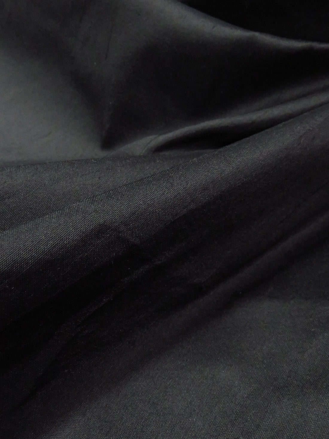 Cauldron Black 100% Silk Dupioni - NY Designer - 56W