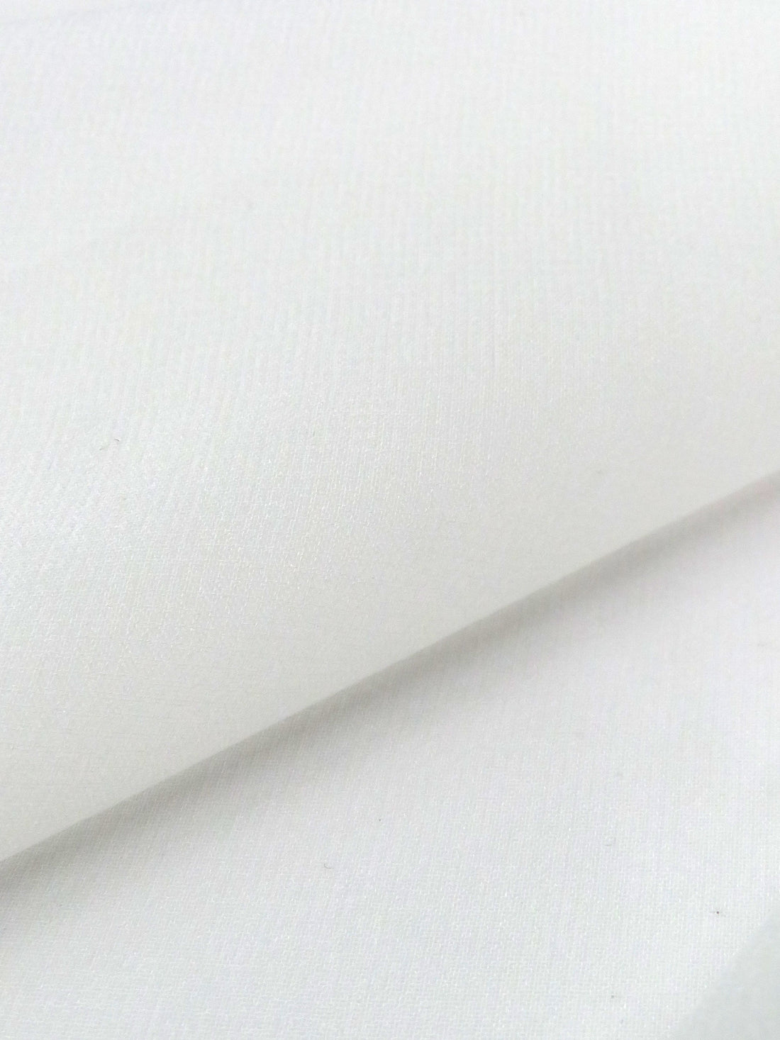 Porcelain White 100% Silk Chiffon - NY Designer - 54W