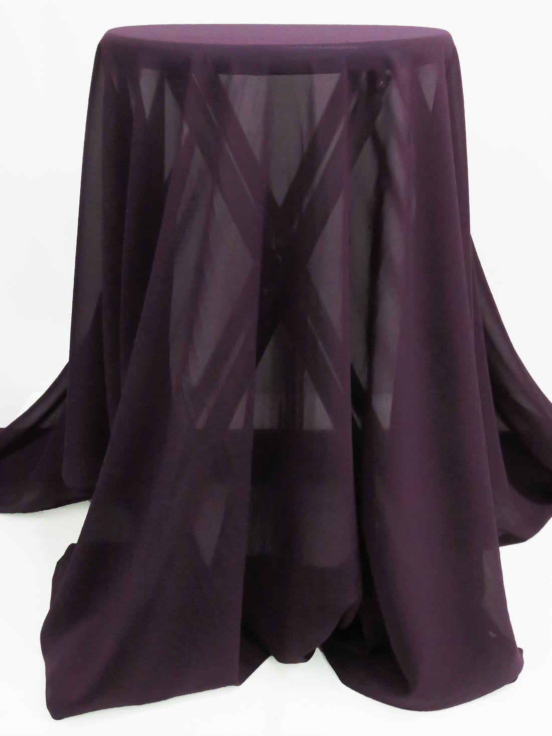 English Violet Silk/Lycra Stretch Chiffon - NY Designer - 50W