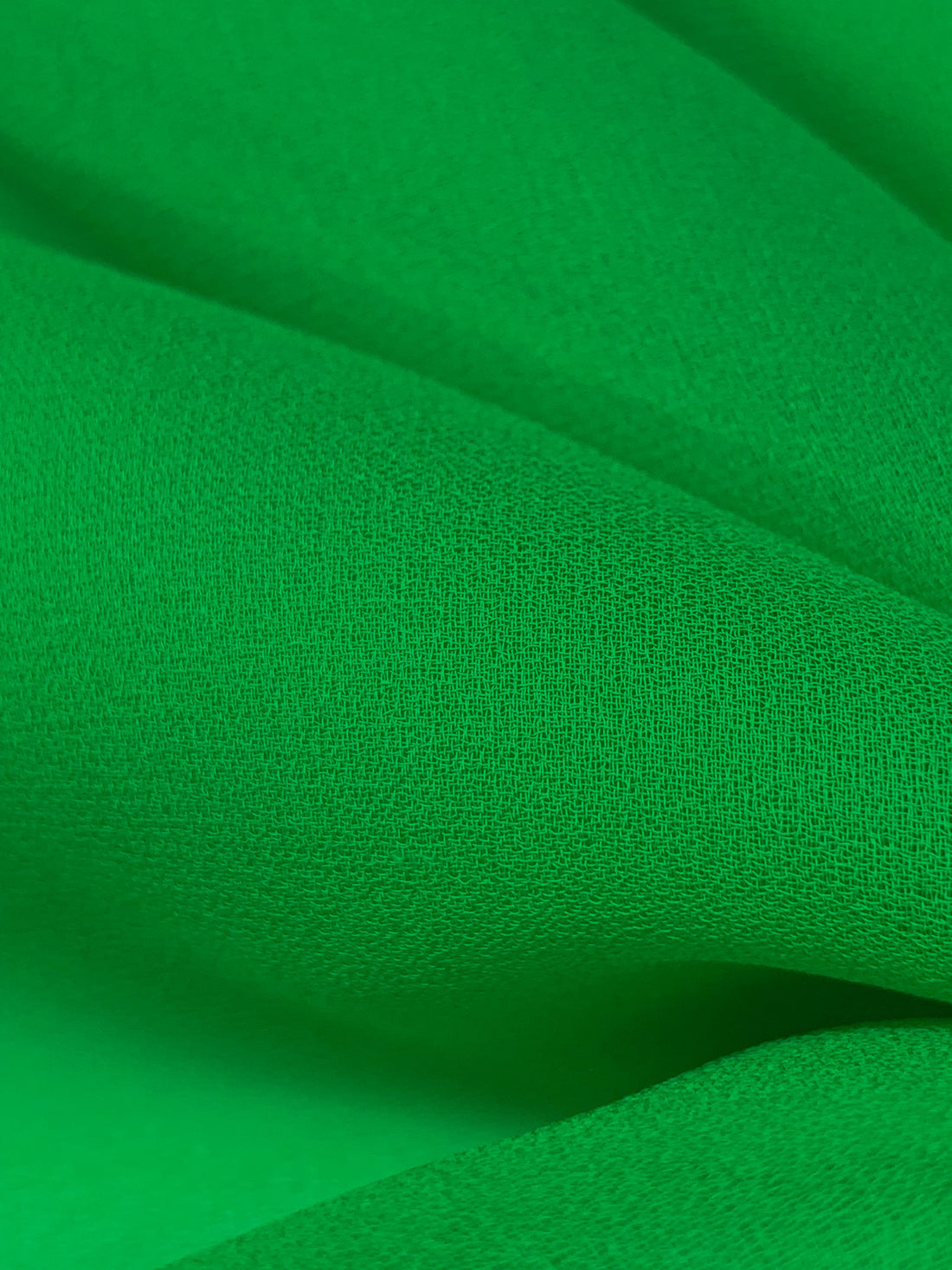 Green Silk/Lycra Georgette - NY Designer - 53W