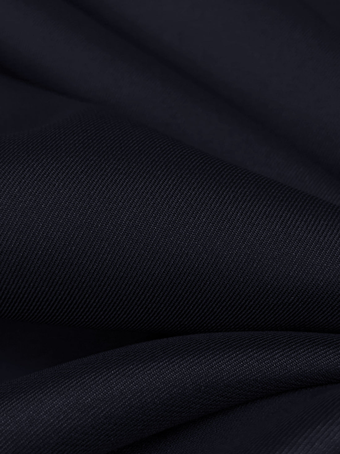 Midnight Navy Silk/Lycra Twill - NY Designer - 54W