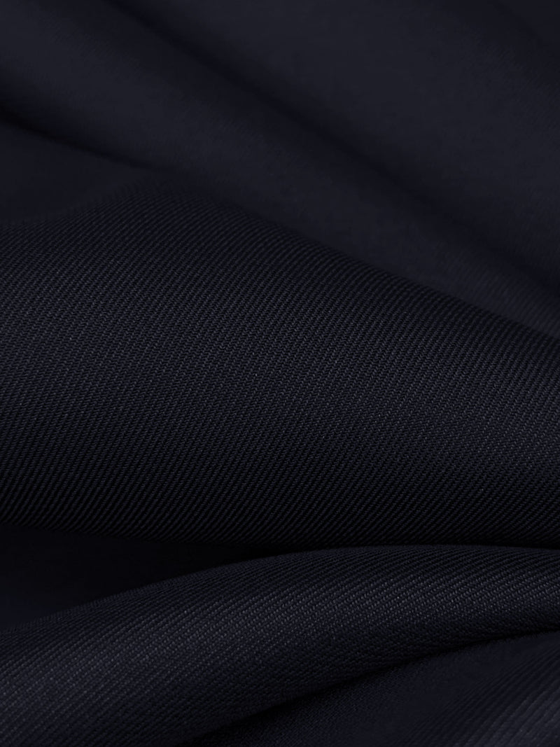 Midnight Navy Silk/Lycra Twill - NY Designer - 54W