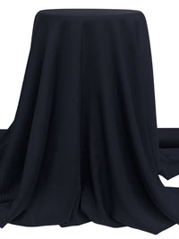 Midnight Navy Silk/Lycra Twill - NY Designer - 54W