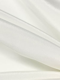 Penguin White 100% Silk Crepe De Chine - NY Designer - 55W