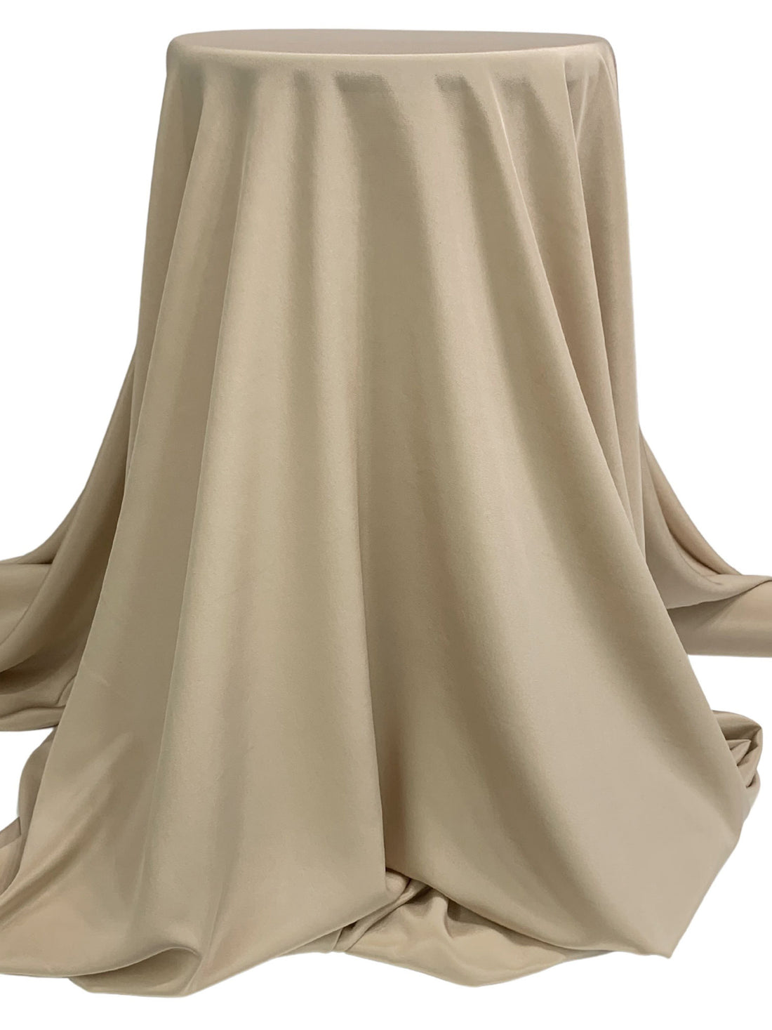 Pebble Tan 100% Silk Crepe de Chine - NY Designer - 54W