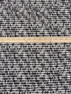 Black/Warm White Rayon/Nylon/Lycra Geometric Print Stretch Bengaline Suiting 58W