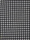 Black/Light Gray 100% Polyester Check Weave Double Knit 56W