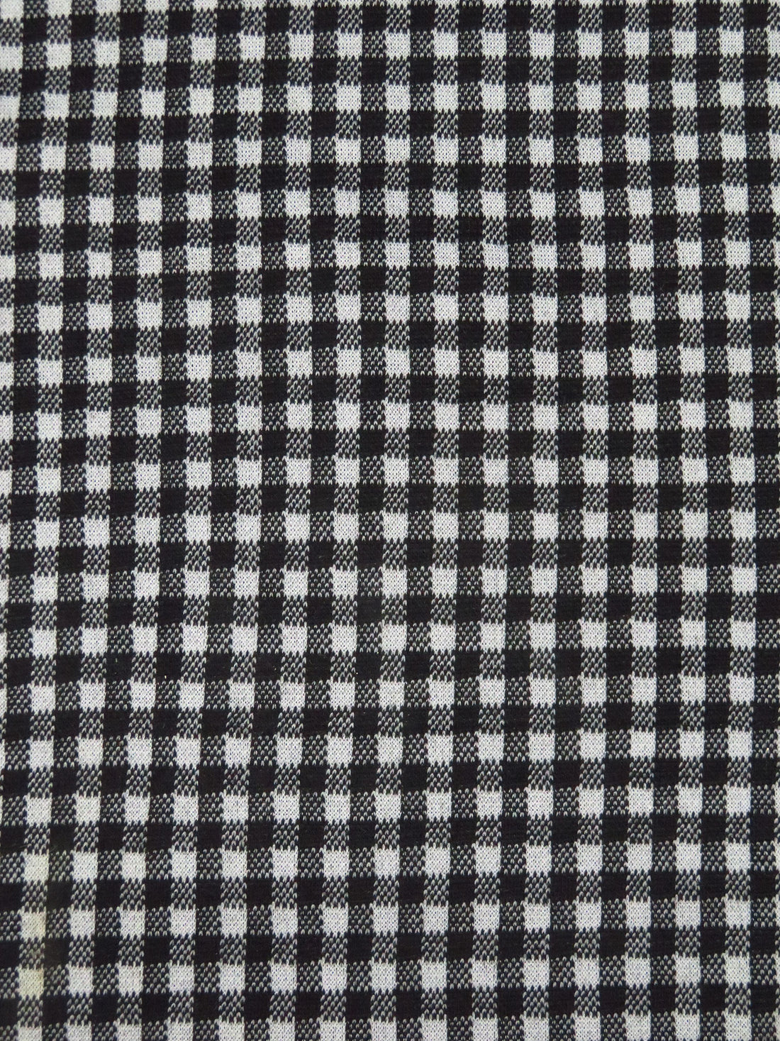 Black/Light Gray 100% Polyester Check Weave Double Knit 56W