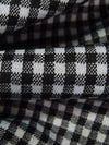 Black/Light Gray 100% Polyester Check Weave Double Knit 56W