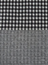Black/Light Gray 100% Polyester Check Weave Double Knit 56W
