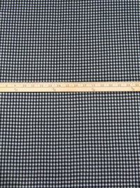 Black/Light Gray 100% Polyester Check Weave Double Knit 56W