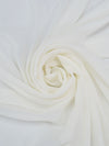 White Smoke 100% Silk Chiffon - NY Designer - 43W