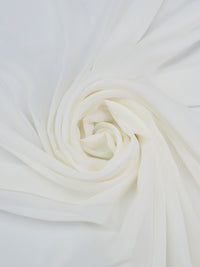 White Smoke 100% Silk Chiffon - NY Designer - 43W