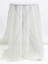 White Smoke 100% Silk Chiffon - NY Designer - 43W