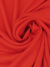 Fire Orange 100% Silk Double Georgette - NY Designer - 53W