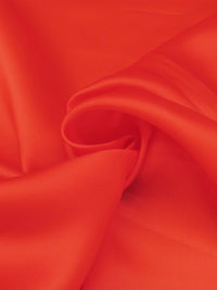 Deep Salamander Orange 100% Silk Satin Faced Organza - NY Designer - 52W