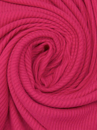 Raspberry Pink Polyester/Rayon/Lycra Rib Sweater Knit - Michael Stars - 49W