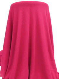 Raspberry Pink Polyester/Rayon/Lycra Rib Sweater Knit - Michael Stars - 49W