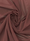 Rose Taupe Silk/Lycra Stretch Chiffon - NY Designer - 54W