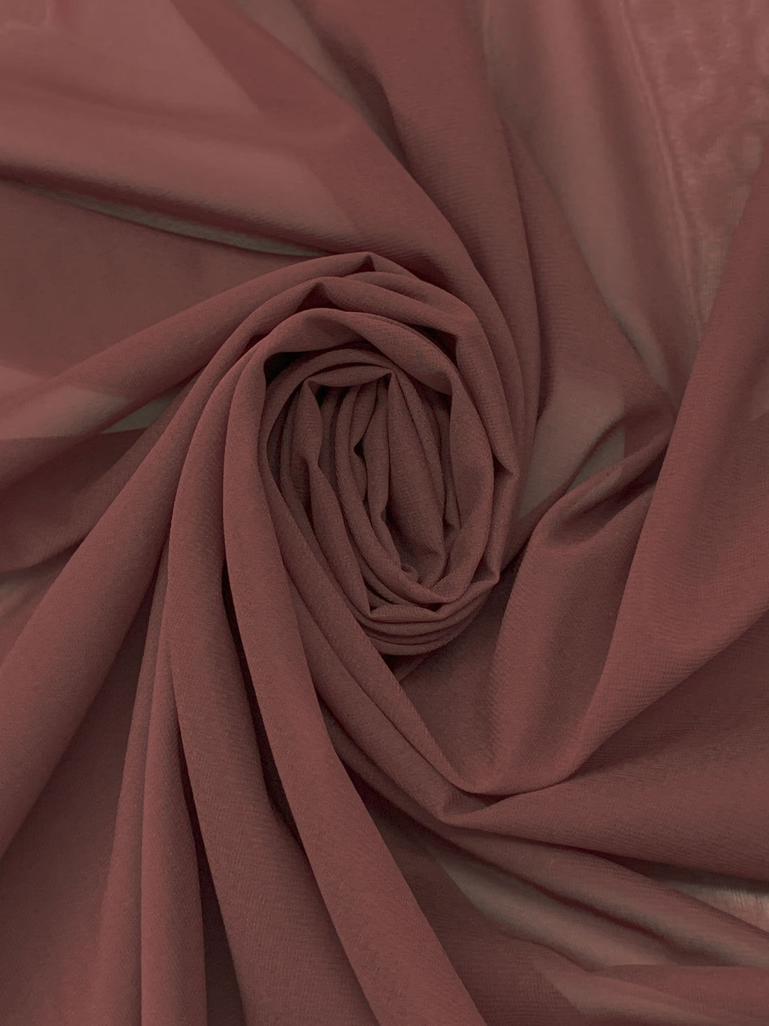 Rose Taupe Silk/Lycra Stretch Chiffon - NY Designer - 54W